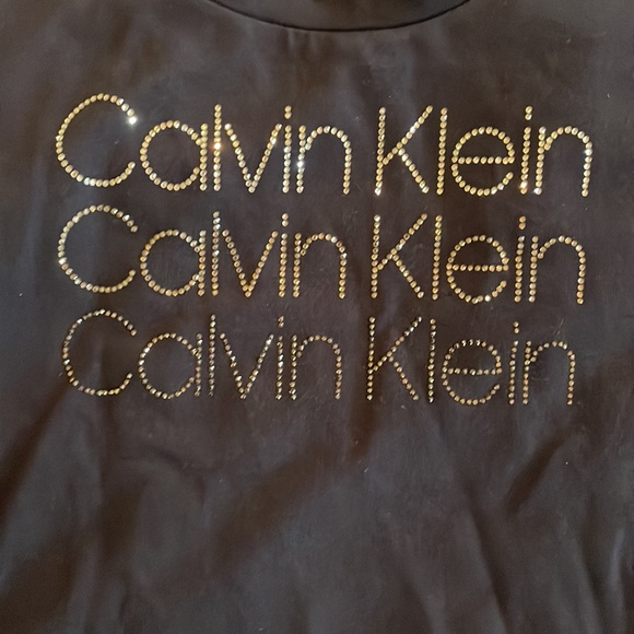 Calvin Klein T-Shirt Dress, Navy- Medium NWT - Picture 3 of 5